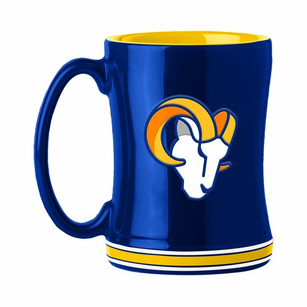 Logo Brands LA Rams 14oz Relief Mug 629-C14RM